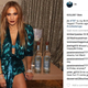 The post that got Jennifer Lopez a letter, according to Women’s Wear Daily. Image via Instagram.